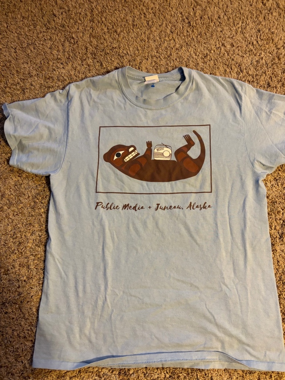 KTOO Radio shirt - Juneau, Alaska. Northwest coast formline design